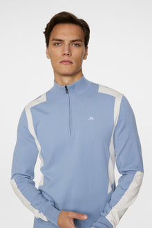 Men | Kendrick Knitted Zip Sweater | Rain Washed