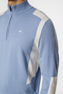 Men | Kendrick Knitted Zip Sweater | Rain Washed