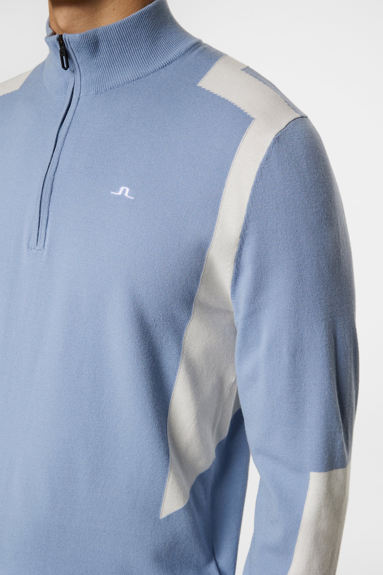 Men | Kendrick Knitted Zip Sweater | Rain Washed