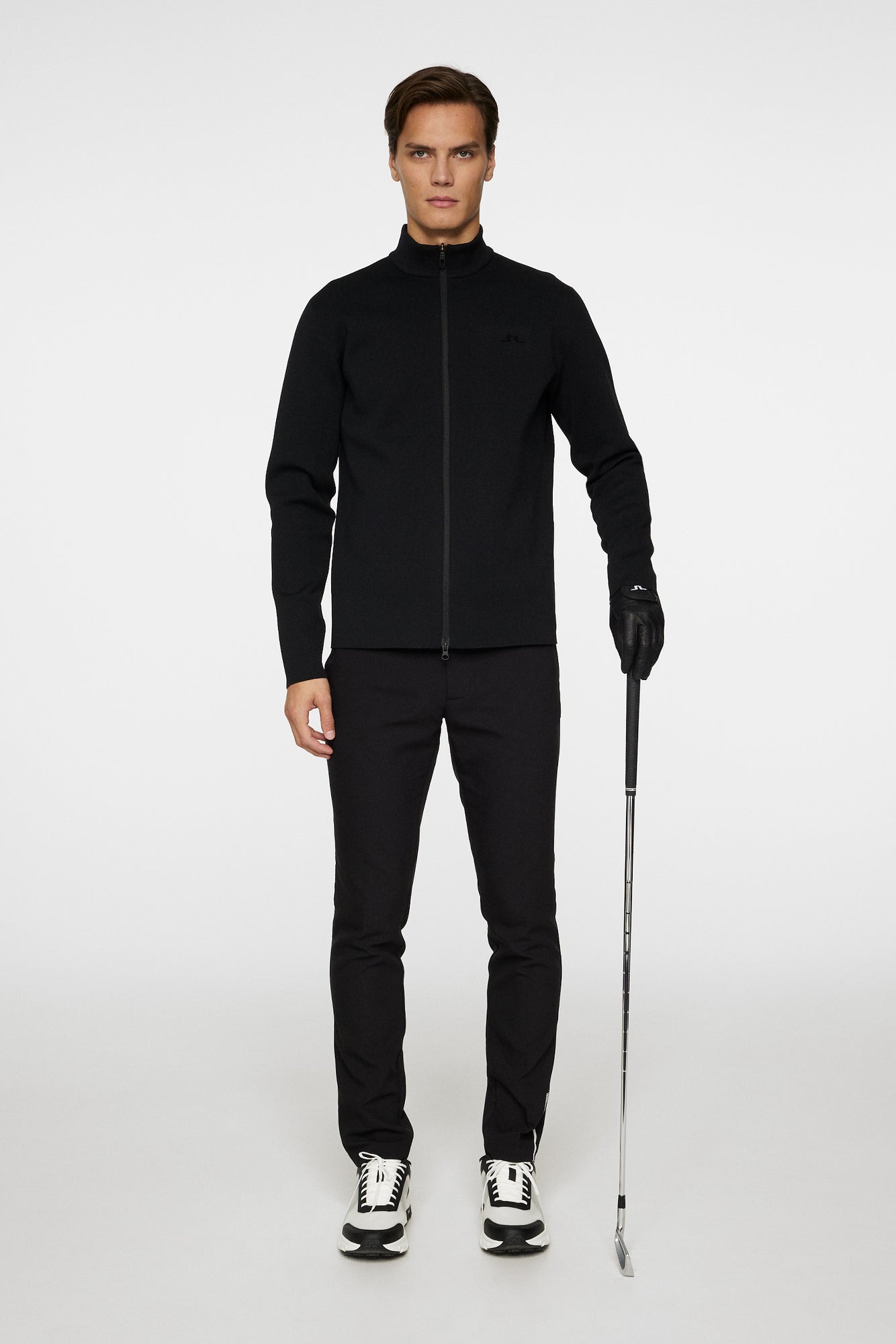 Men | Bo Tech Knit Zip Sweater | Black
