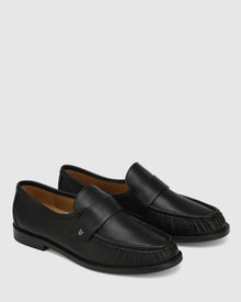 Womens | Goldie Leather Loafer | Black
