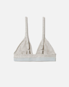 Womens | Hanes Ribbed Triangle Bra | Heather Grey