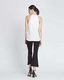 Emma Linen Halter Neck Cami | Creme