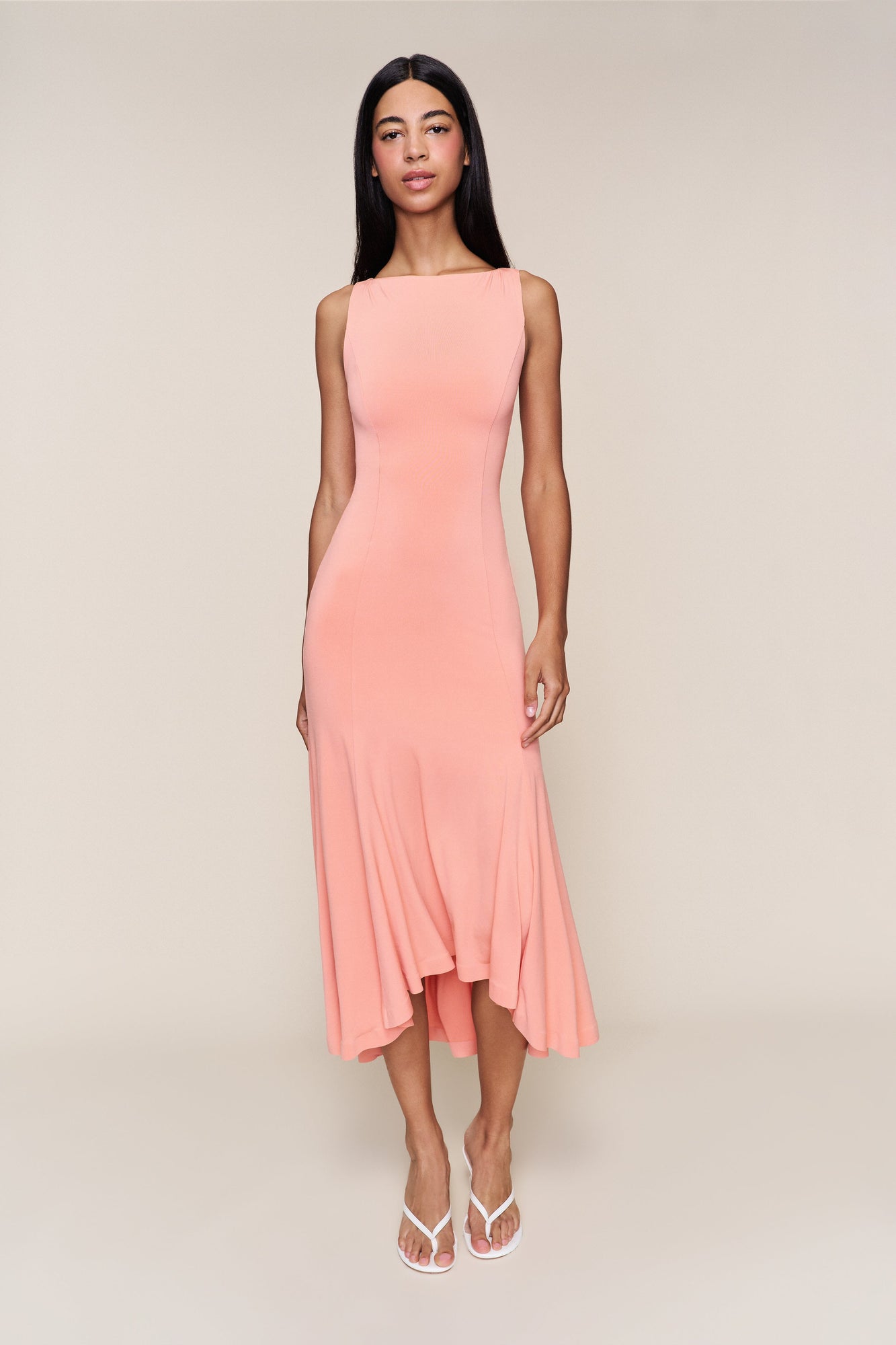 Womens | Daye Midi Dress | Light Coral