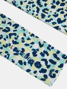 Women | Aylin Print Sleeves | Leopard Aruba Blue