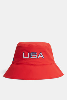 Tourey Bucket in Flame Scarlet by J.Lindeberg