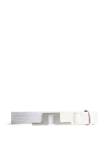 Lykke Braided Belt in White by J.Lindeberg