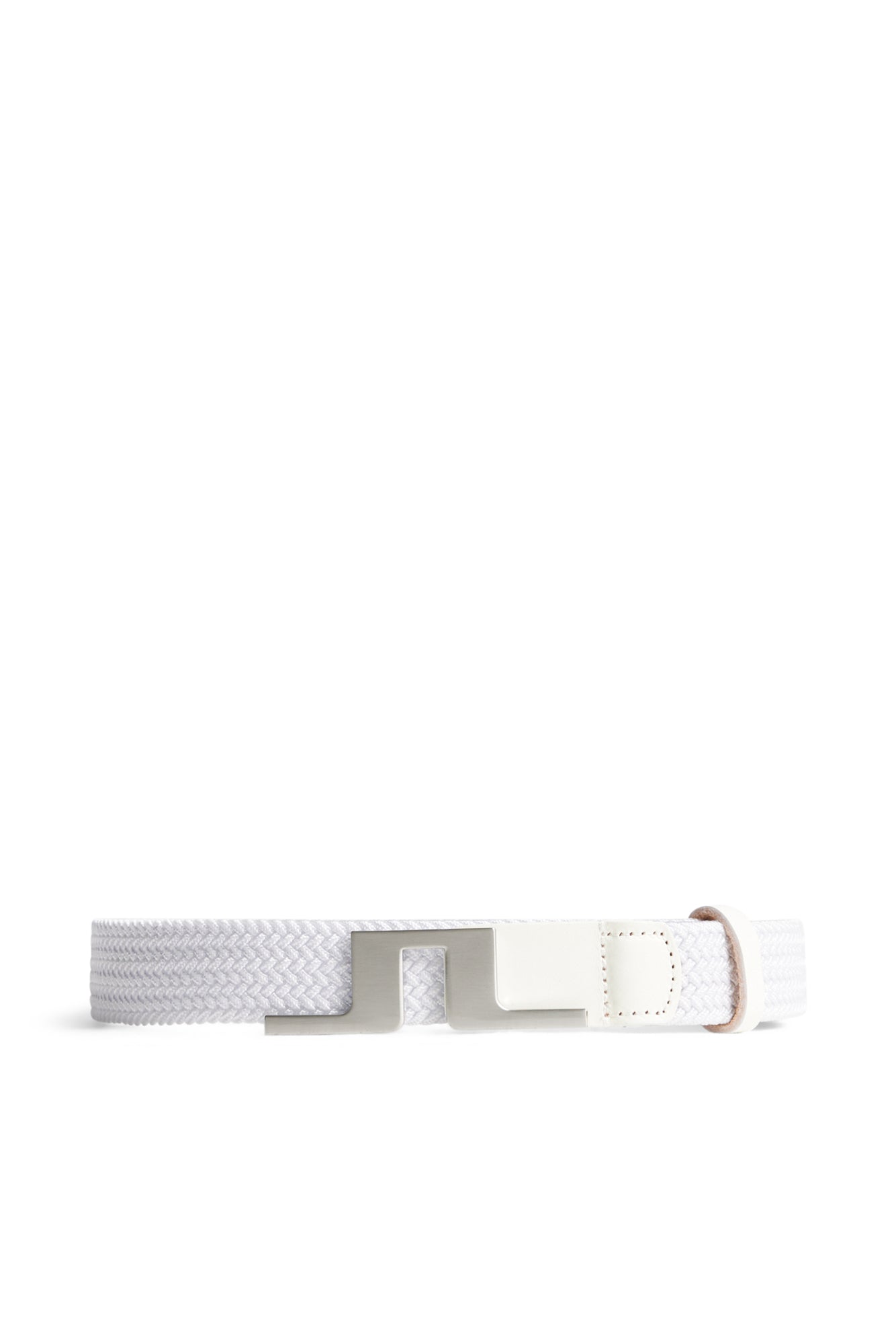 Lykke Braided Belt in White by J.Lindeberg