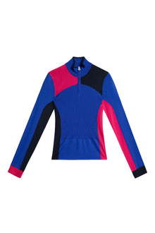 Women | Deborah Knitted Zip Sweater | Club Blue