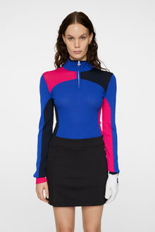 Women | Deborah Knitted Zip Sweater | Club Blue