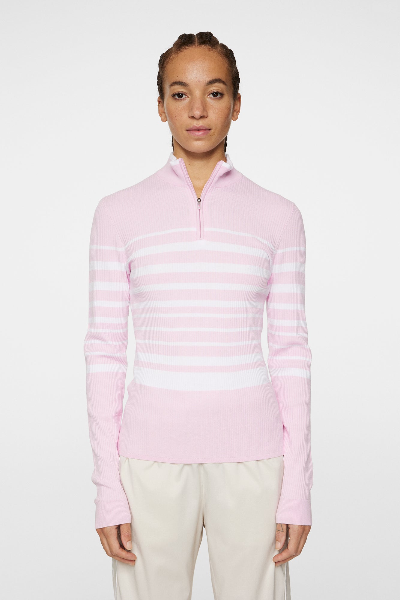 Women | Cheryl Knitted Zip Sweater | Nosegay