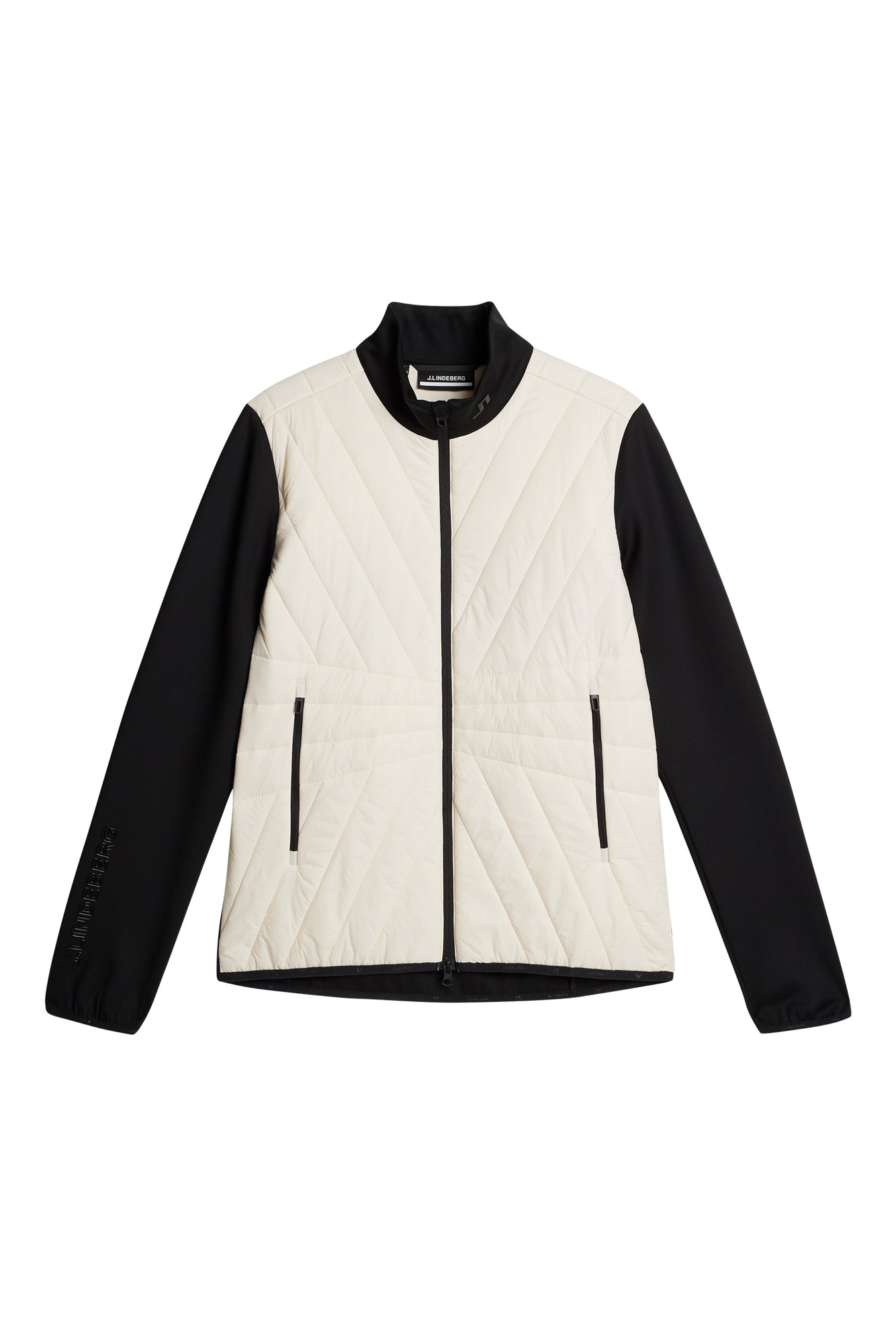Holma Quilt Hybrid Jacket in Whisper White by J.Lindeberg