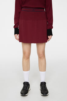 Women | Emma Knitted Skirt | Cabernet