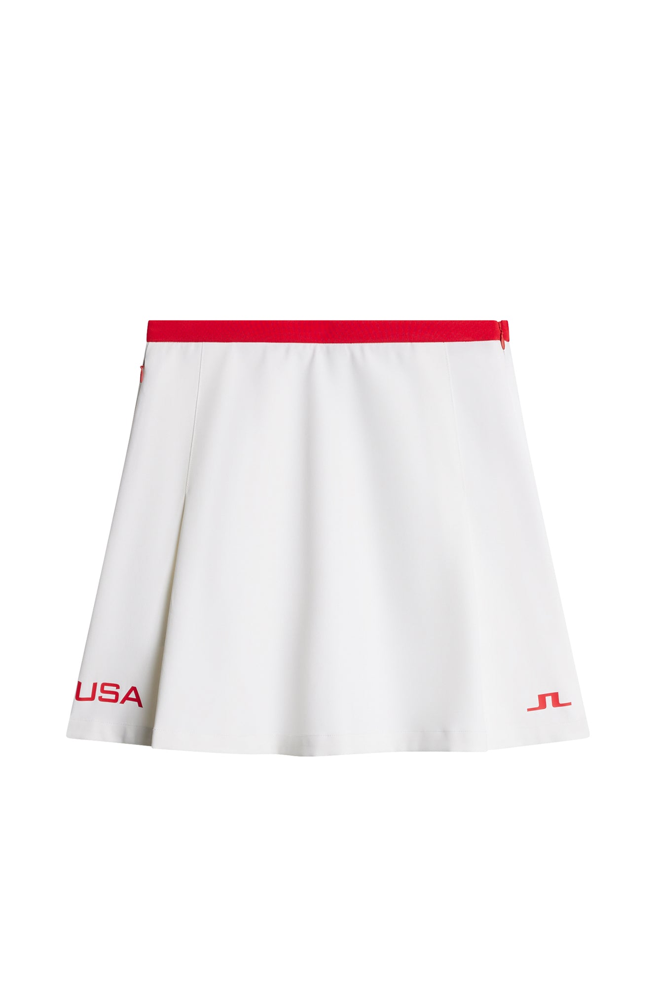 Elle Pleated Skirt in White by J.Lindeberg