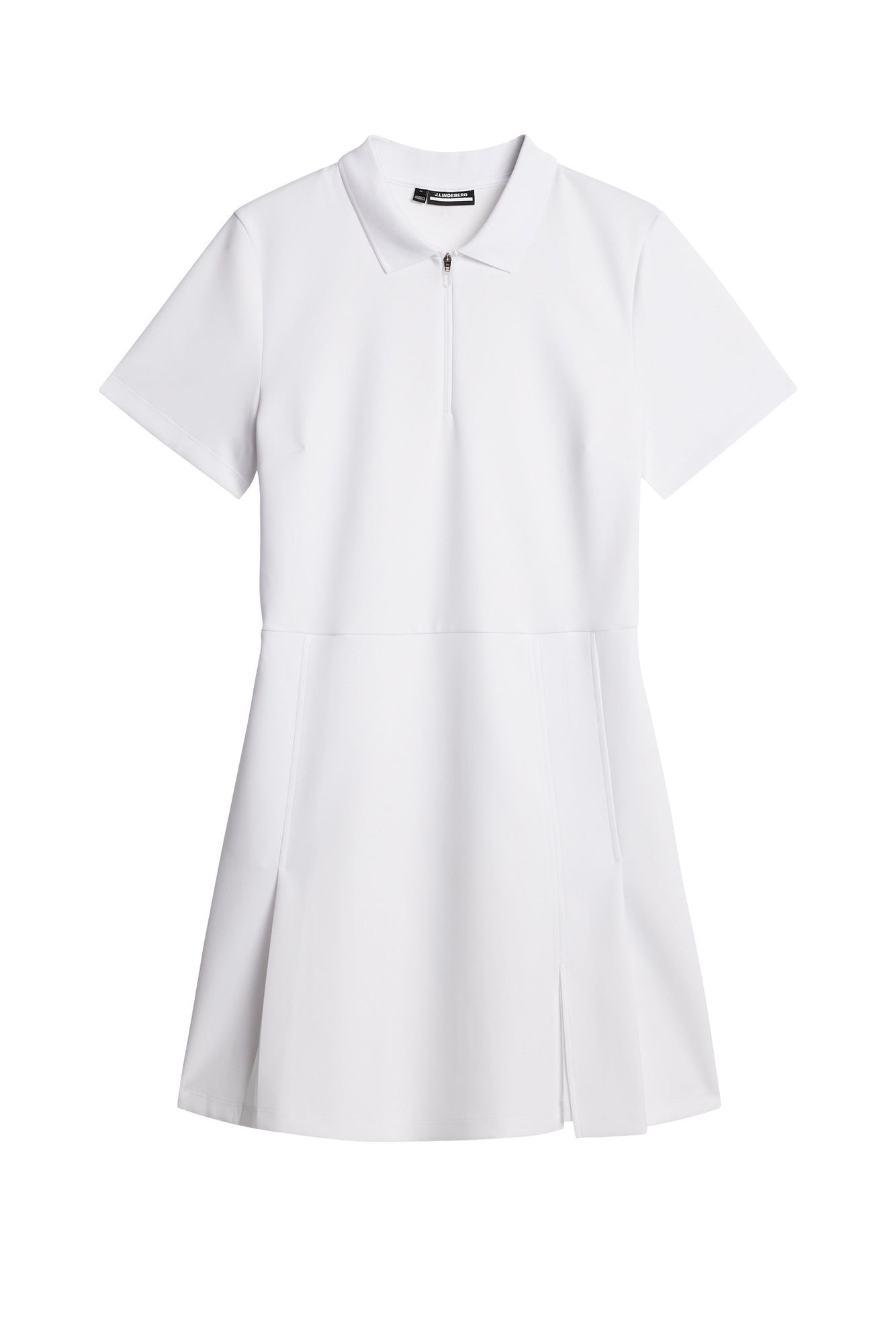 Kanai dress in White by J.Lindeberg