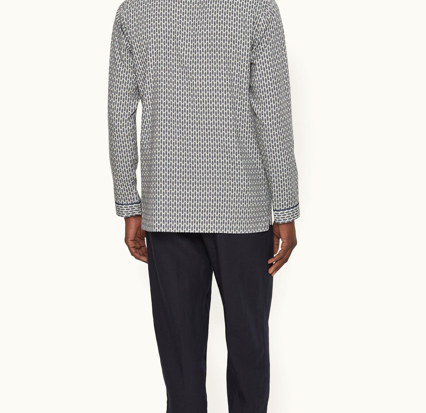 Gabel Perez Print Capri Collar Resort-Style Shirt Woven | Chai