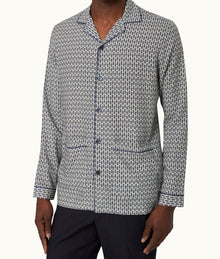 Gabel Perez Print Capri Collar Resort-Style Shirt Woven | Chai