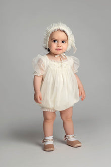 Girl | Bella Buttermilk Tulle Romper