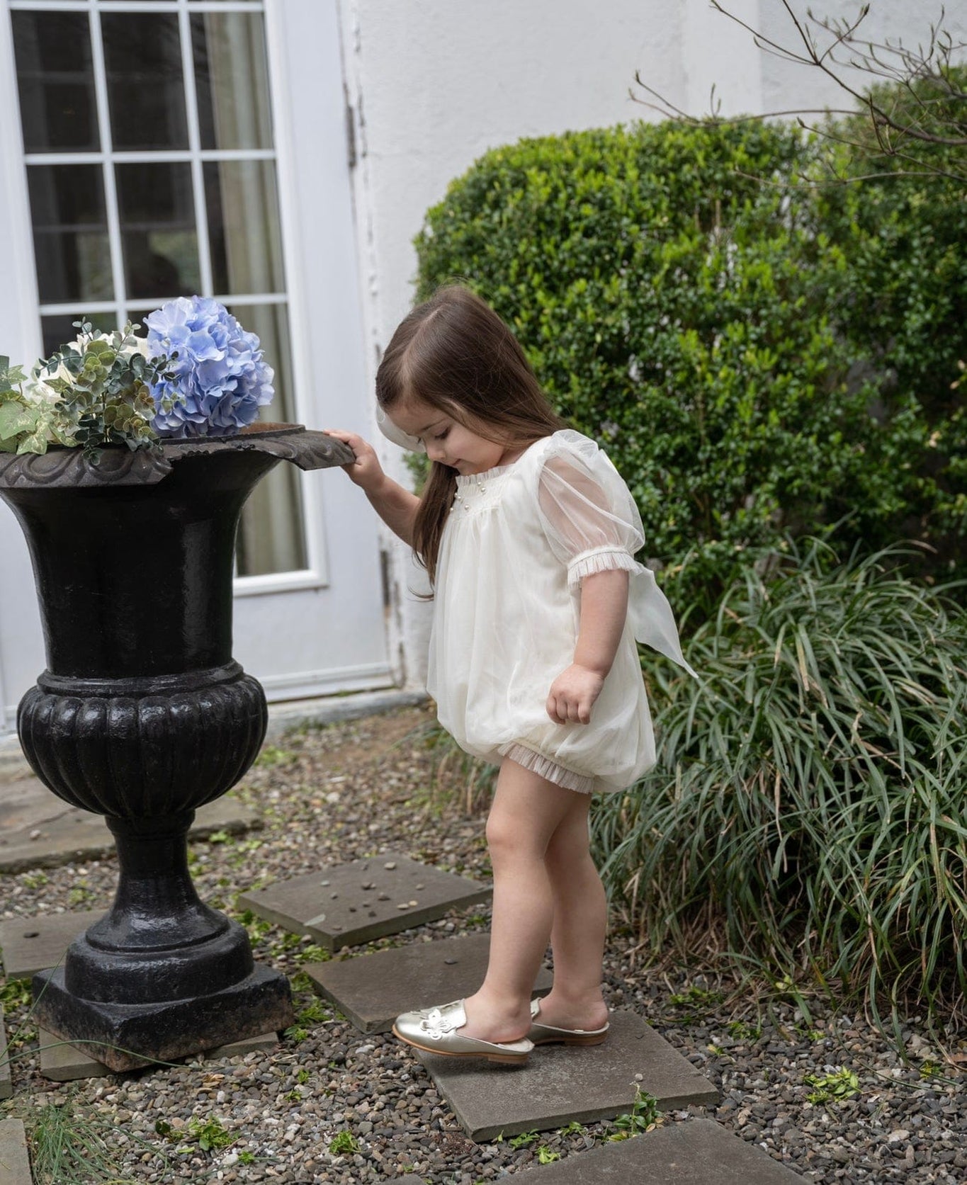 Girl | Bella Buttermilk Tulle Romper