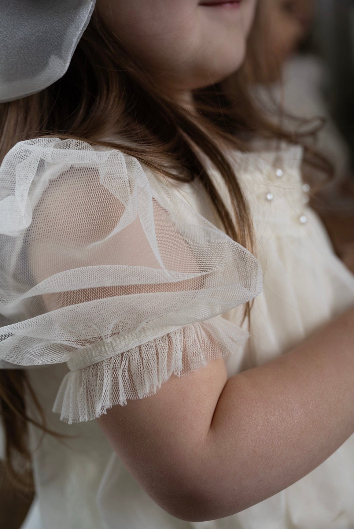 Girl | Bella Buttermilk Tulle Romper