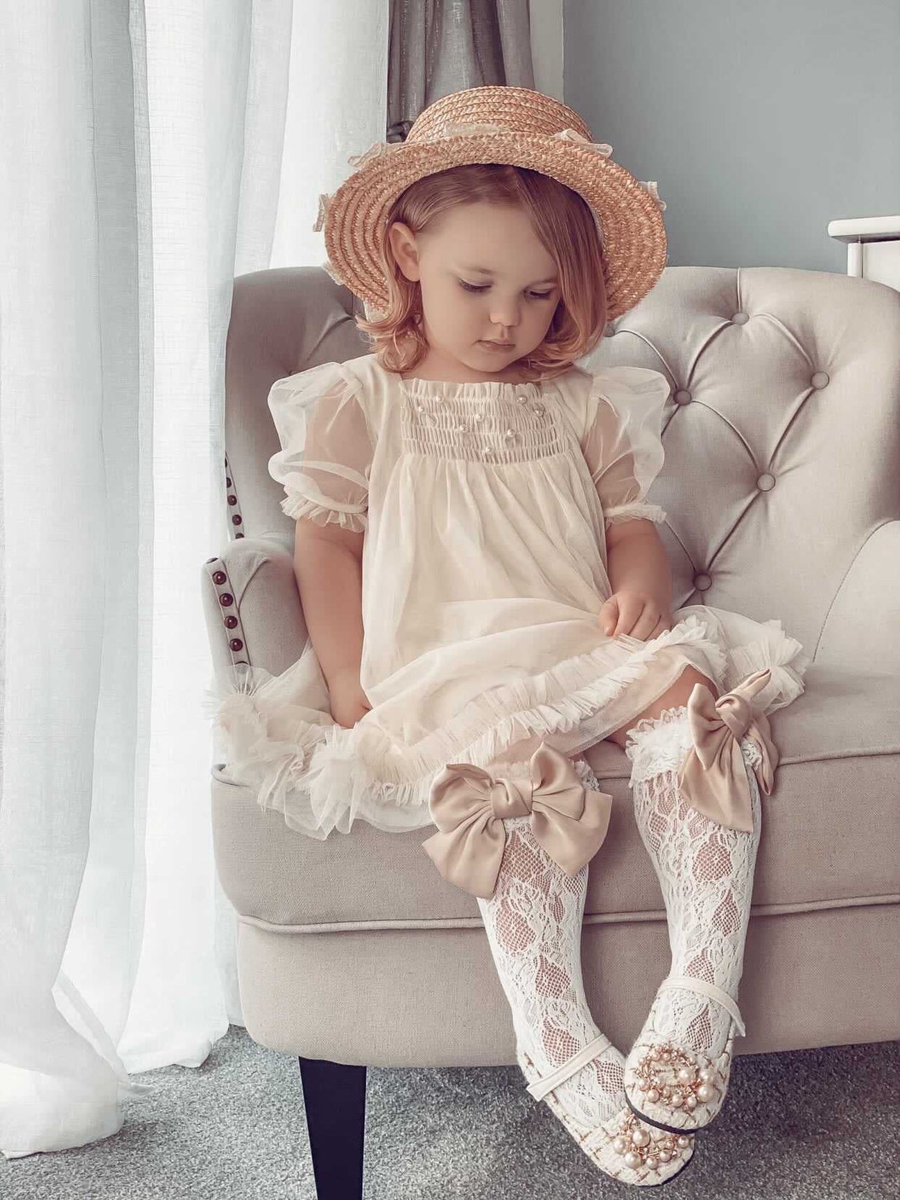 Girl | Bella Tulle Dress | Buttermilk