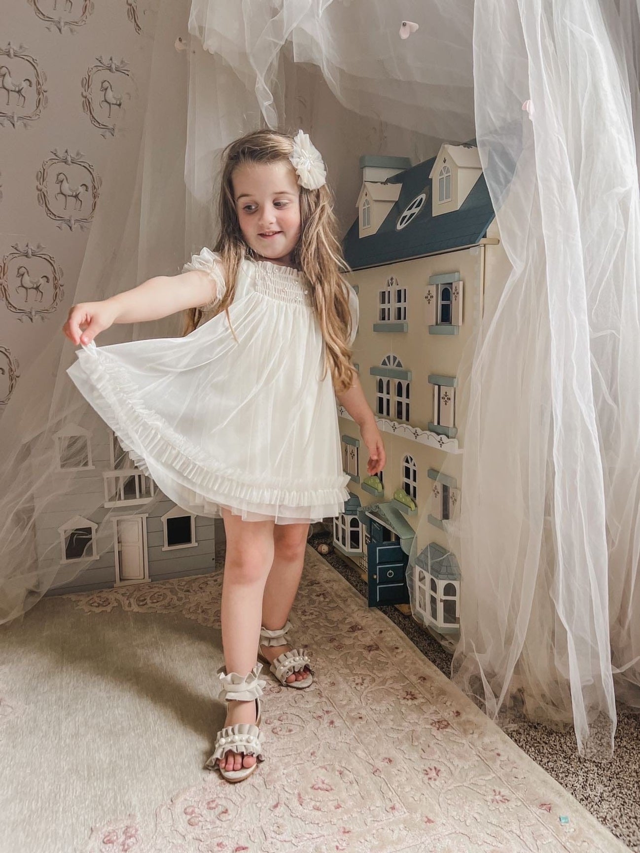 Girl | Bella Tulle Dress | Buttermilk