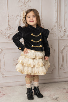 Girl | Charlie Velour Jacket | Black
