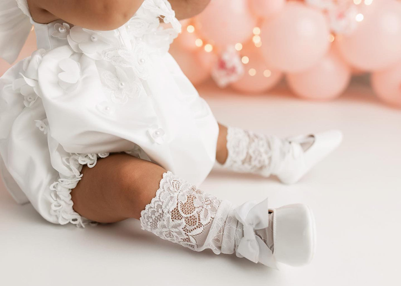 Girl | Flora Lace Socks | White