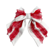 Girl | Holly Ruffle Hair Bow | Red