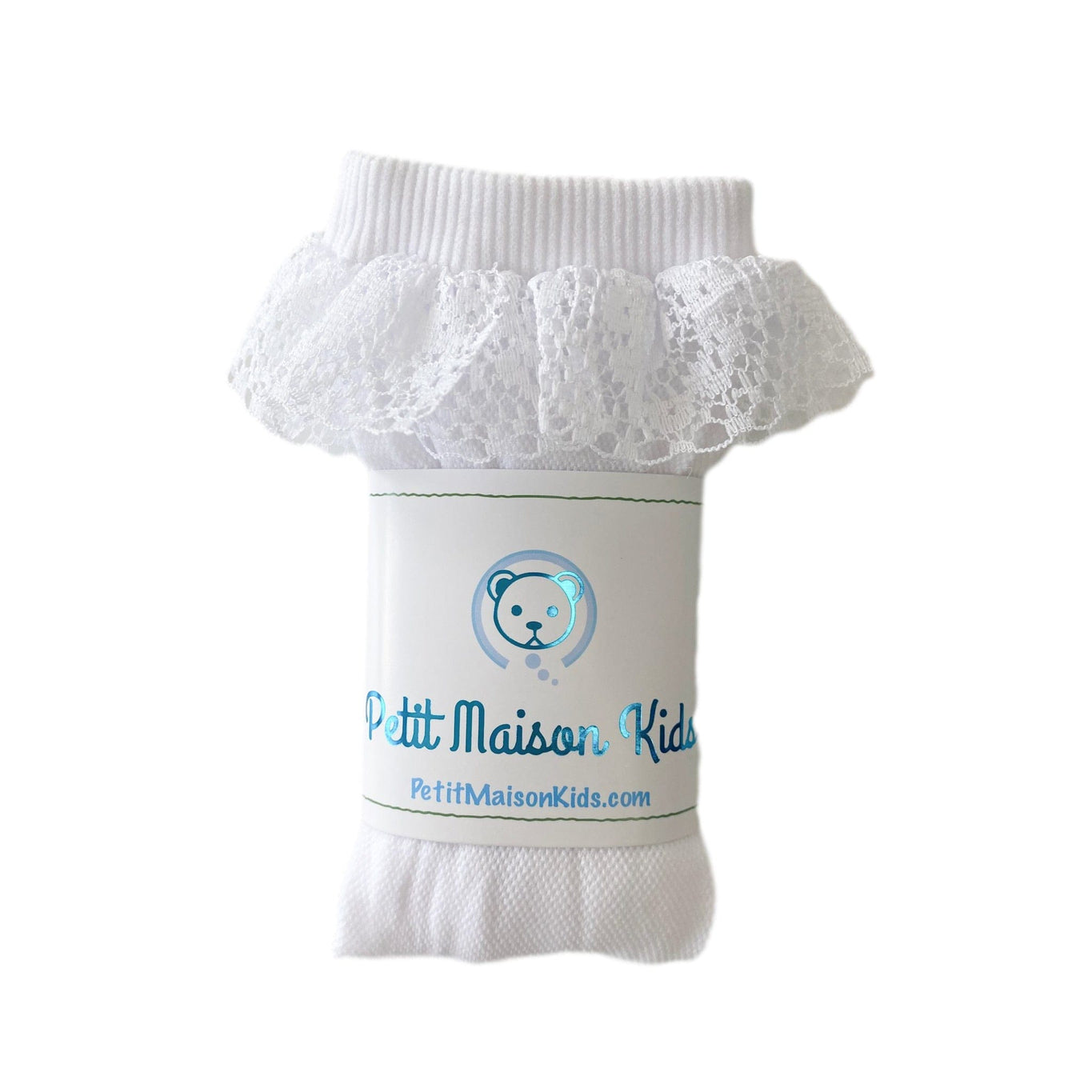 Girl | Lana Ruffle Knee High Socks | White