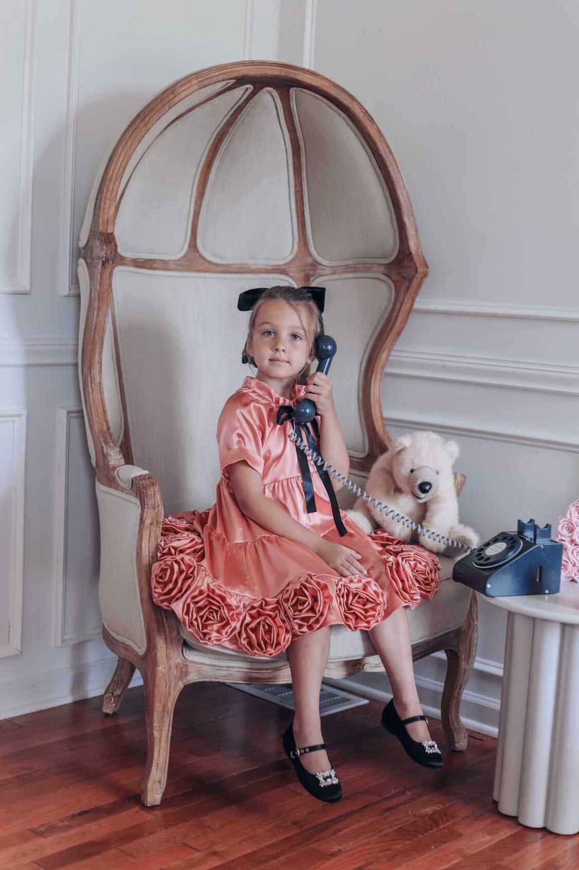 Girl | Satin Dress | Rose