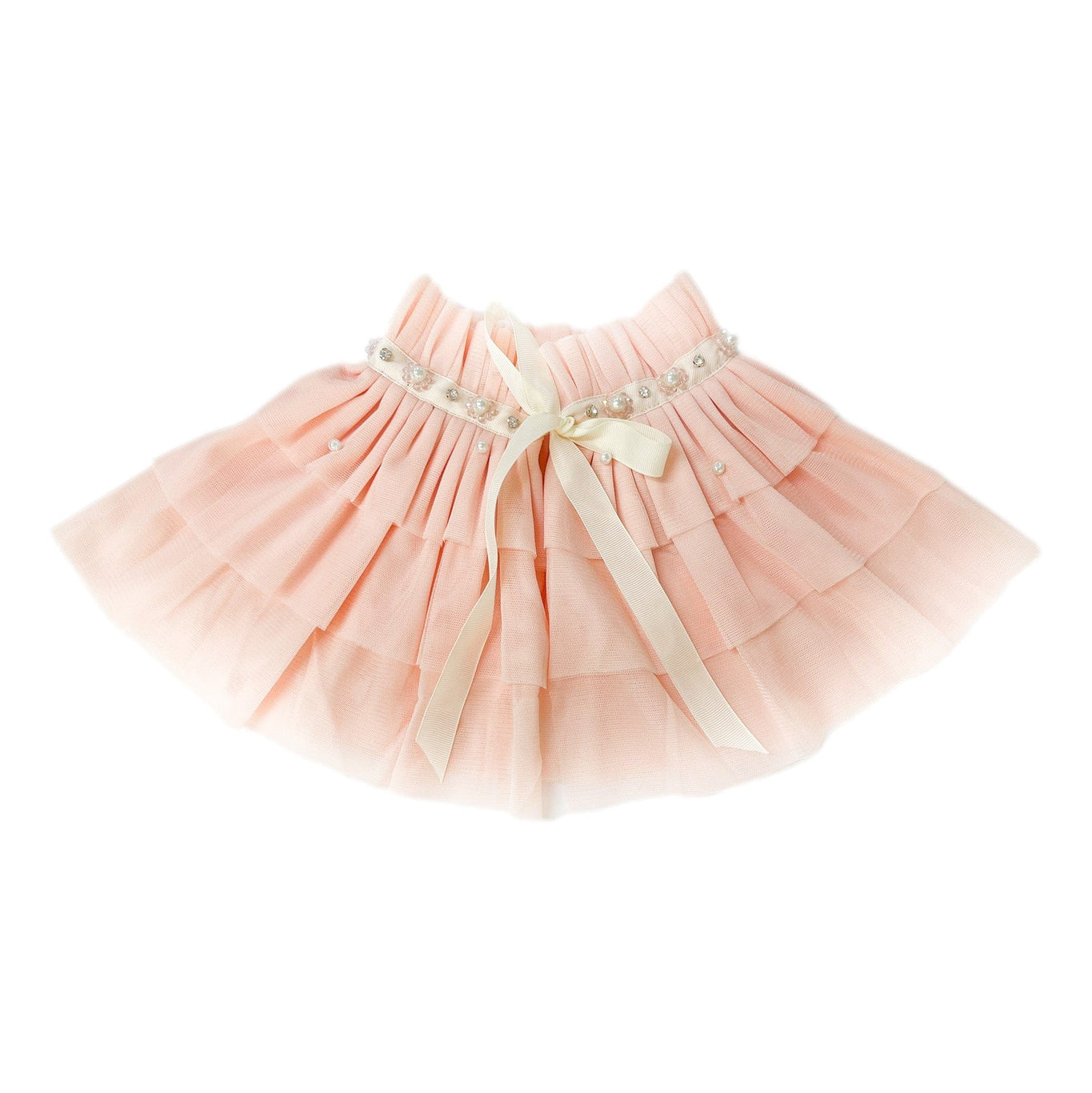 Girl | Sugar Plum Victorian Tulle Cape | Peach