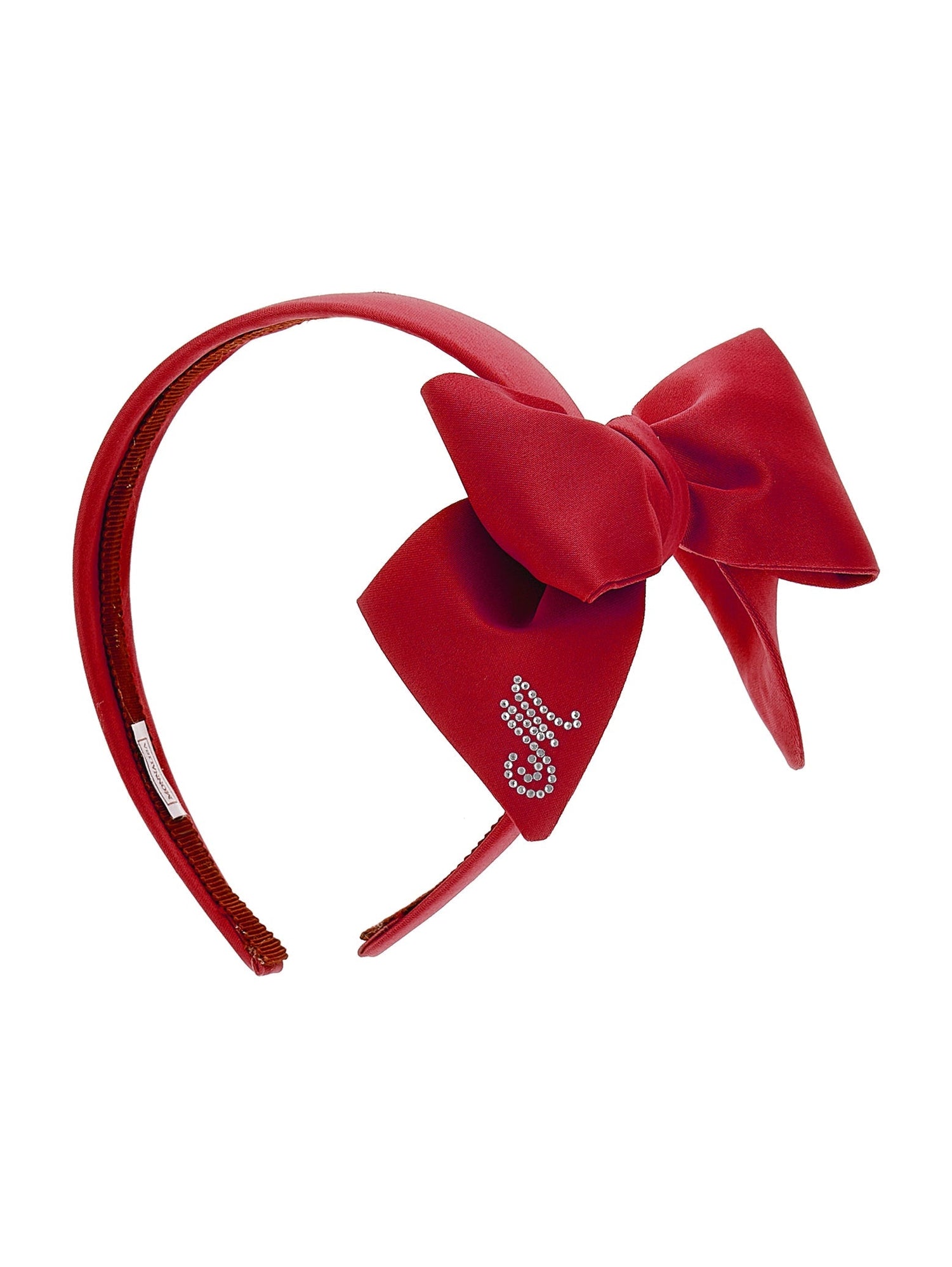 Girls | Duchesse Headband With Bow | Ruby