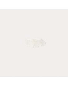 Girls | Embroidered Bilov Detachable Collar | White