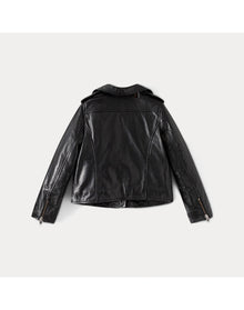 Girls | Leather Biker Jacket | Black