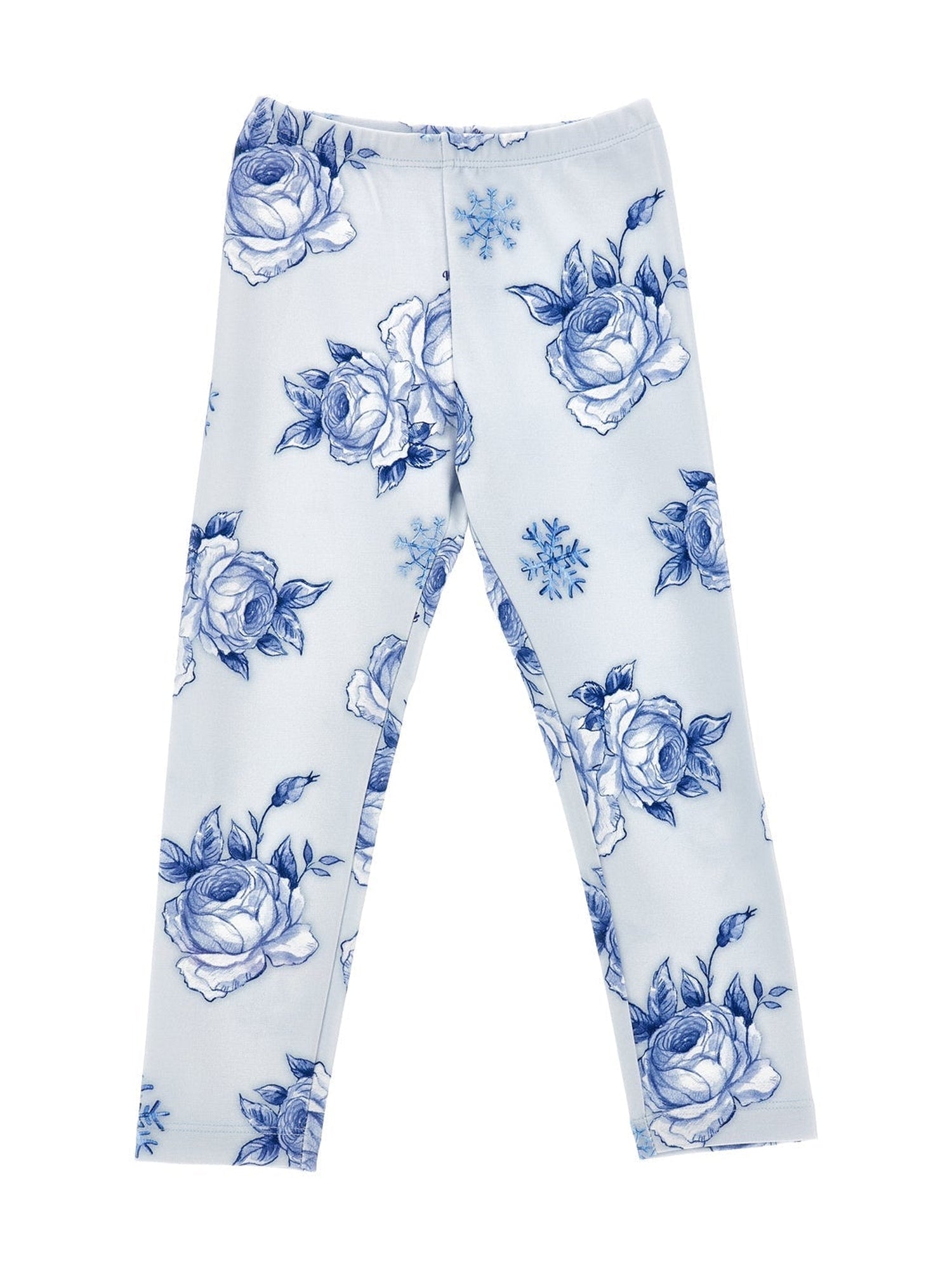 Girls | Milano Stitch Leggings | Cloud/Navy Blue