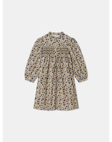 Girls | Tamsin Smocked Dress | 4Y-12Y | Beige