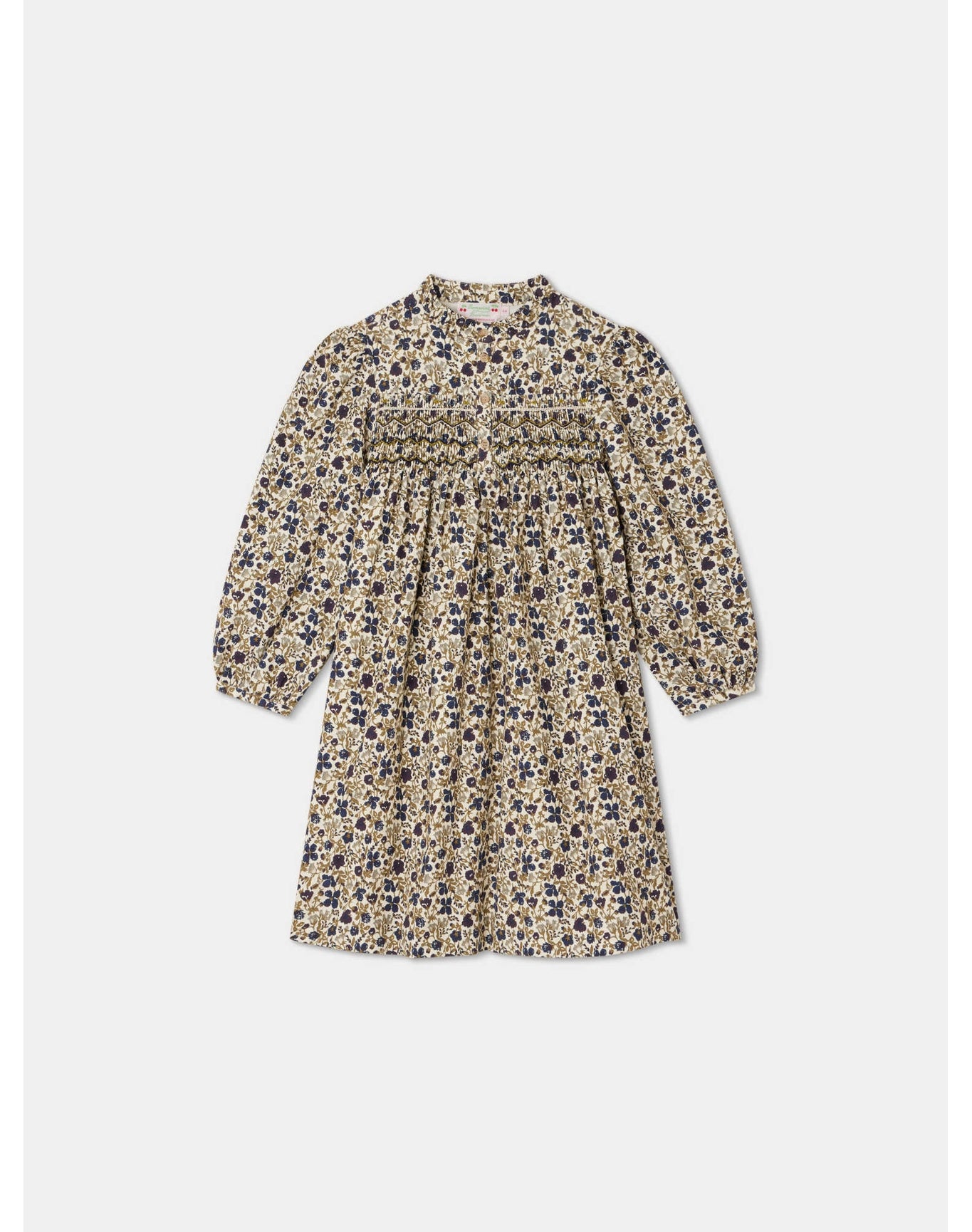 Girls | Tamsin Smocked Dress | 4Y-12Y | Beige