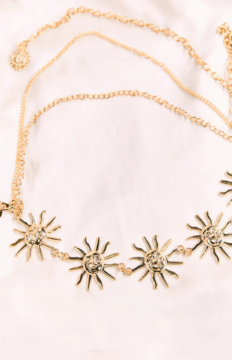 Multi Chain Star Belt | Gold