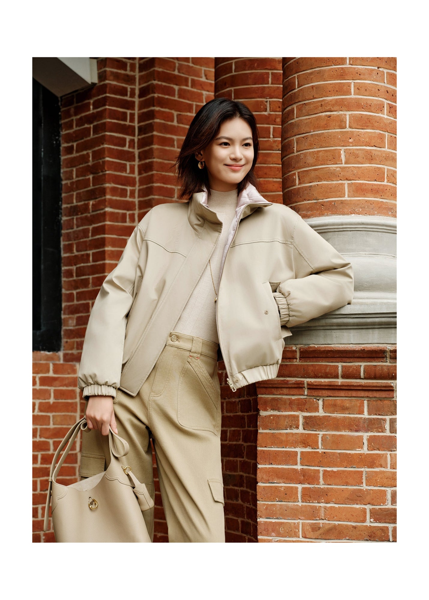 Goose Down Jacket | Khaki