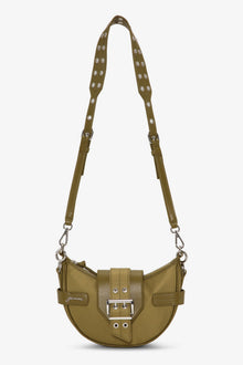 Green Small Bucky Crossbody Bag | Military Olive