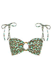 Tori Ties Bandeau Bikini Top | Groovy