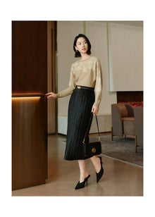 H-Shaped Pencil Skirt | Black