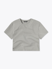 Womens | Almost Friday Cropped Tee - Classic-Fit PYCA Pro | Haze
