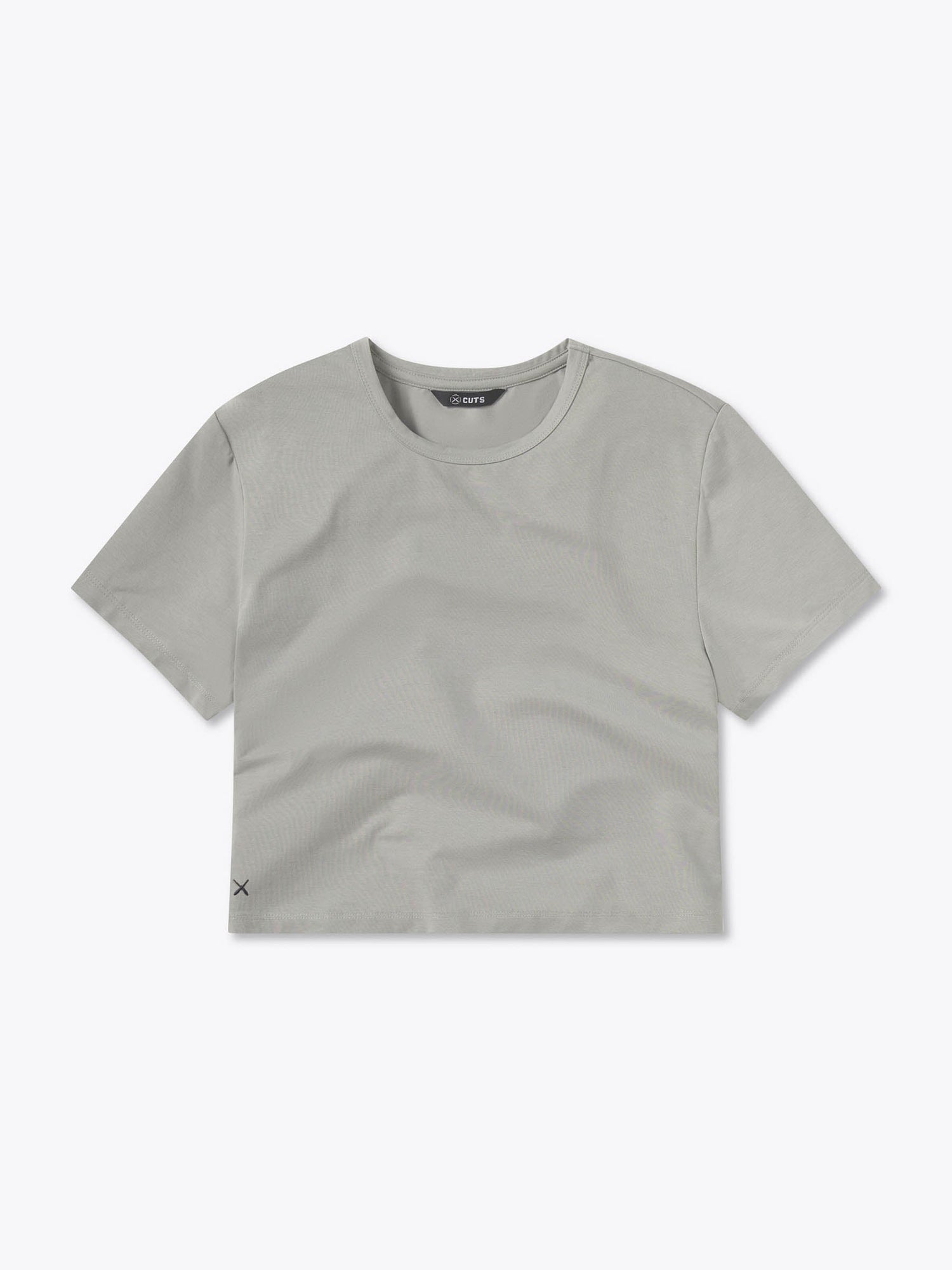 Womens | Almost Friday Cropped Tee - Classic-Fit PYCA Pro | Haze