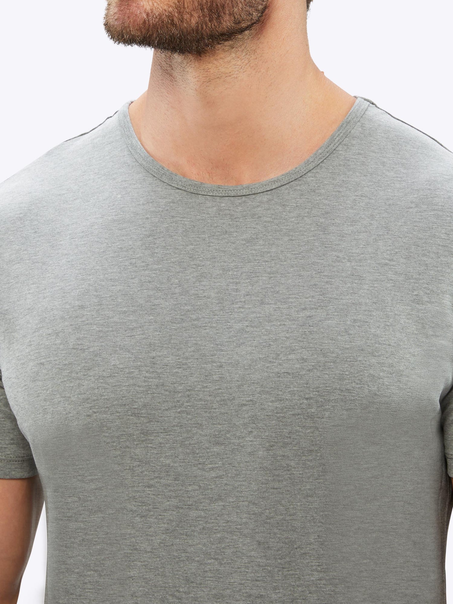 Mens | AO Split-Hem Tee - Signature-fit PYCA Pro | Heather Grey