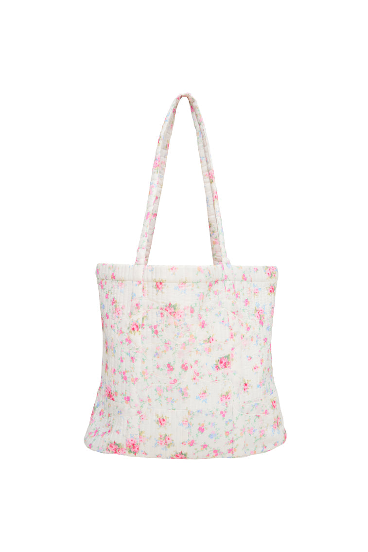 Henderson Cotton Floral Tote | White Multi