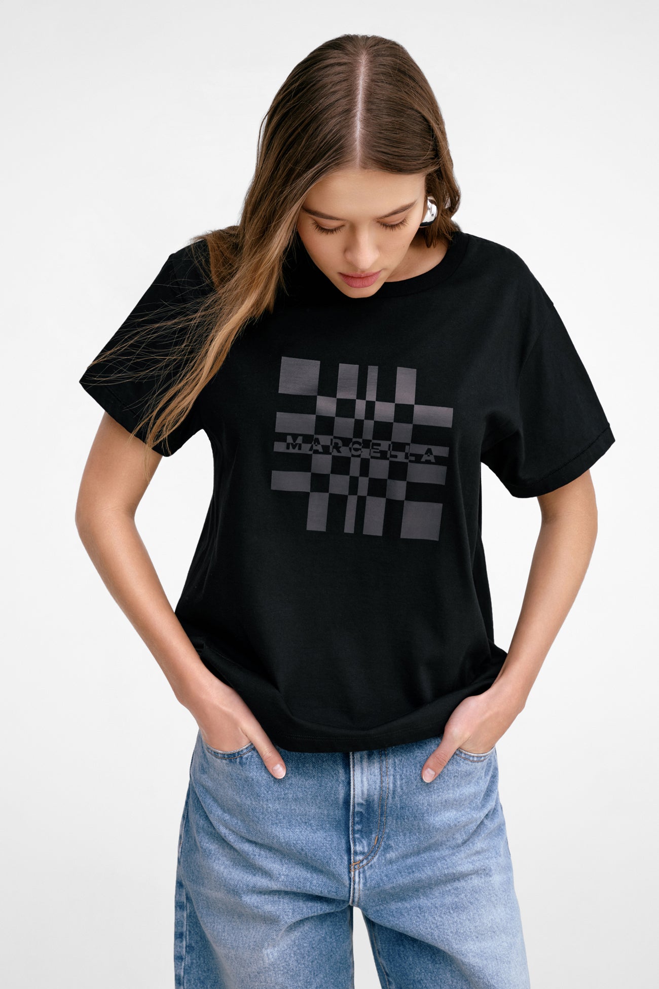 Marcella Graphic Tee | Black