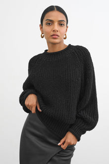 Lark Knit Sweater | Black