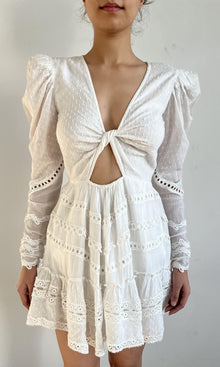 Hemant And Nandita | Ada Cotton Short Dress | Off White